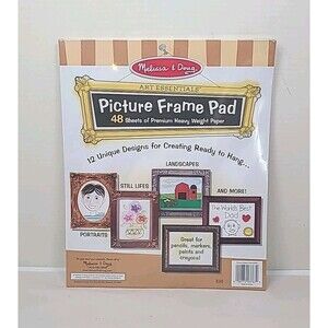 Melissa and Doug Art Picture Frame Pad Drawing Coloring Painting Discontinued